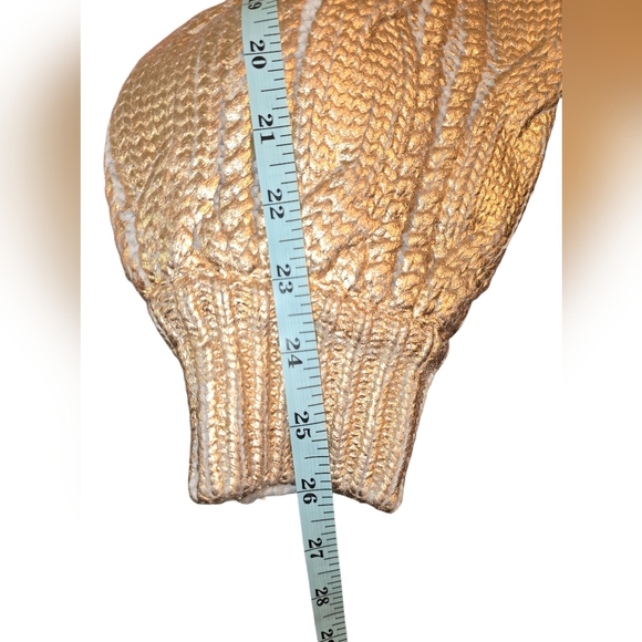 Ted Baker Gold Foil Heavy Knit Sweater, Size Small - Picture 8 of 11
